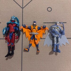 Lot Of 3 Hasbro & Mattel Batman & Spider-Man Action Figures 1994, 2005, 2008